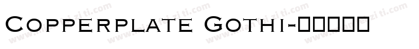 Copperplate Gothi字体转换